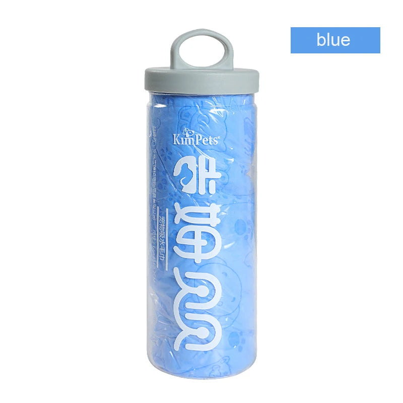 🛁 Super Absorbent Microfiber Pet Bath Towel – Quick-Drying Bathrobe for Dogs & Cats