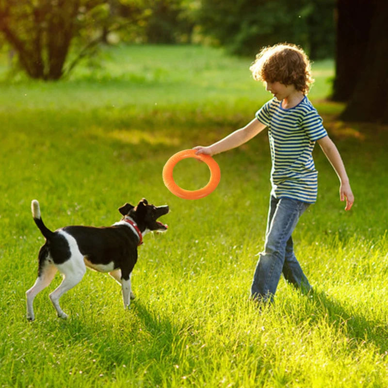 EVA Interactive Training Ring Puller – Durable Flying Disc Dog Toy for Large & Small Dogs