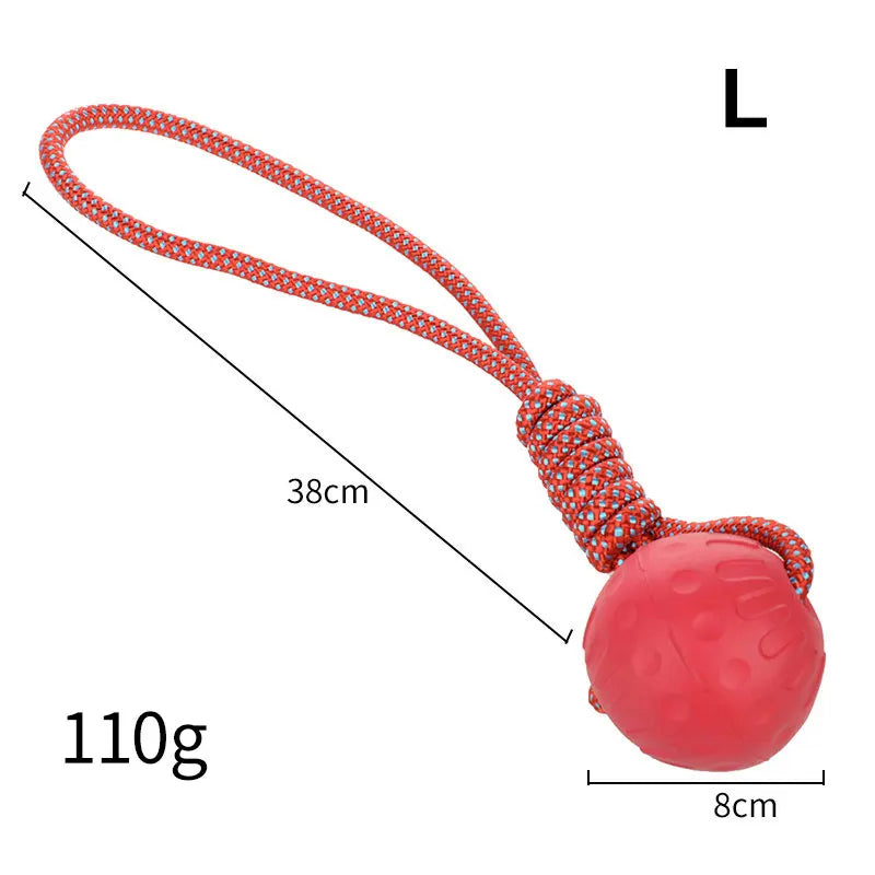 HOOPET Rubber Dog Ball – Bite-Resistant Toy for Small to XL Dogs