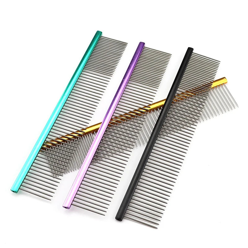 Light Aluminum Pet Grooming Comb – 6 Colors Available