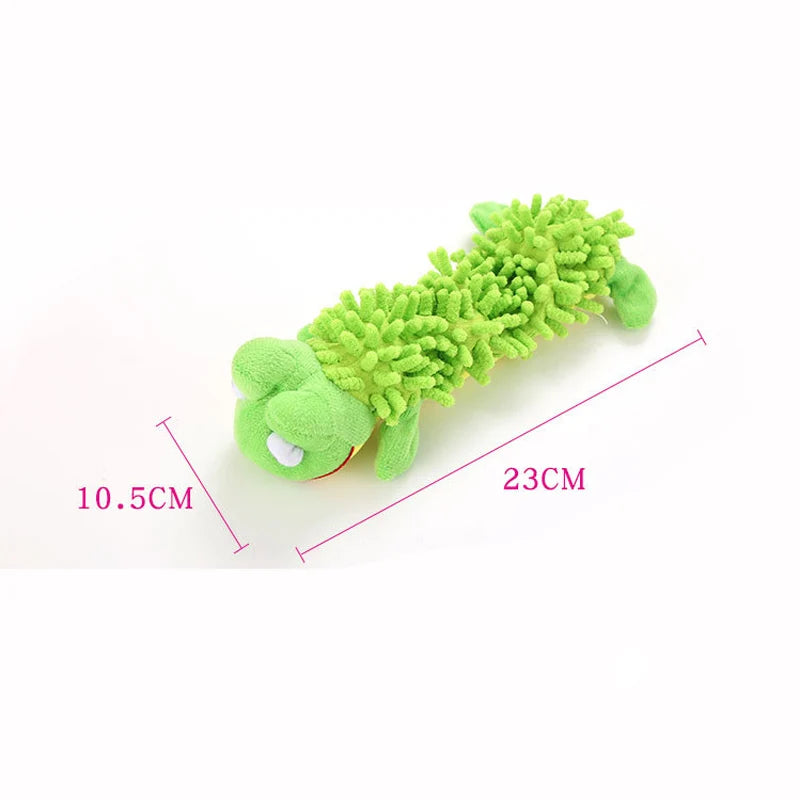 Durable Plush Dog Toy with Squeaker – Animal Shape Chew Toy for Small Dogs, Puppies