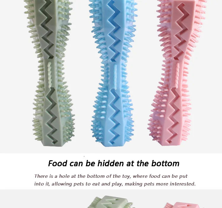 Dog Toothbrush Chew Toy 🐾 Durable Soft Rubber Stick for Teeth Cleaning