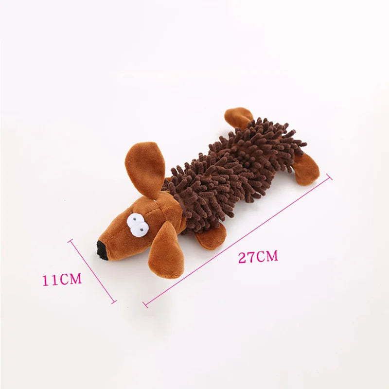 Durable Plush Dog Toy with Squeaker – Animal Shape Chew Toy for Small Dogs, Puppies