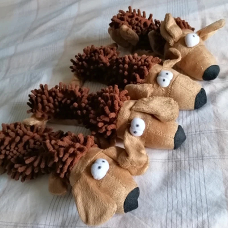 Durable Plush Dog Toy with Squeaker – Animal Shape Chew Toy for Small Dogs, Puppies