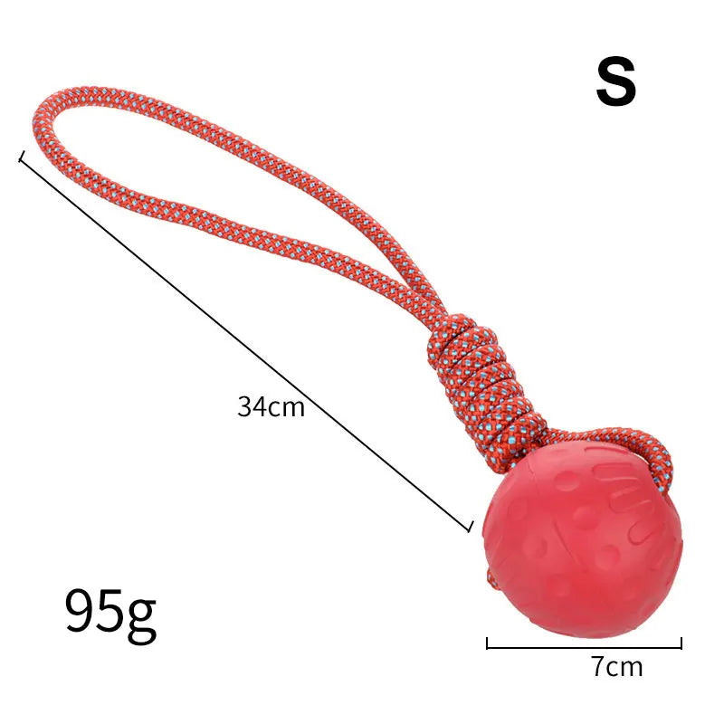 HOOPET Rubber Dog Ball – Bite-Resistant Toy for Small to XL Dogs