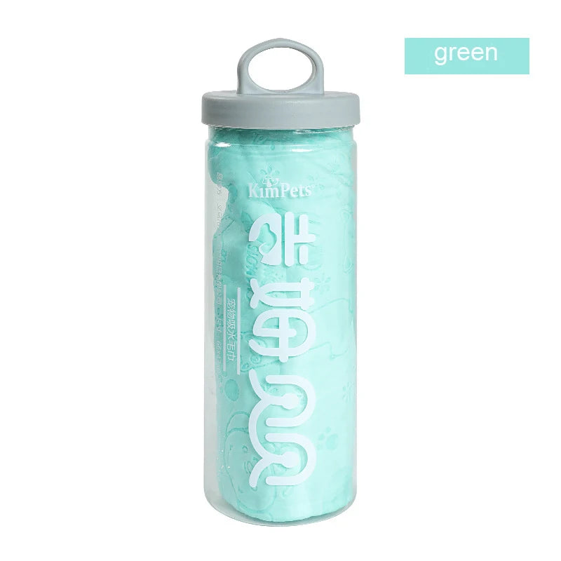 🛁 Super Absorbent Microfiber Pet Bath Towel – Quick-Drying Bathrobe for Dogs & Cats