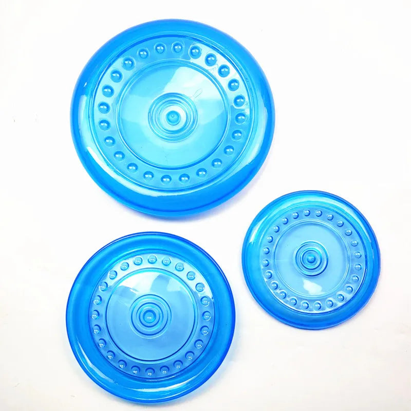 Funny Soft Rubber Dog Flying Disc – Bite-Resistant Saucer Toy for Small, Medium & Large Dogs – Agile Training & Outdoor Play