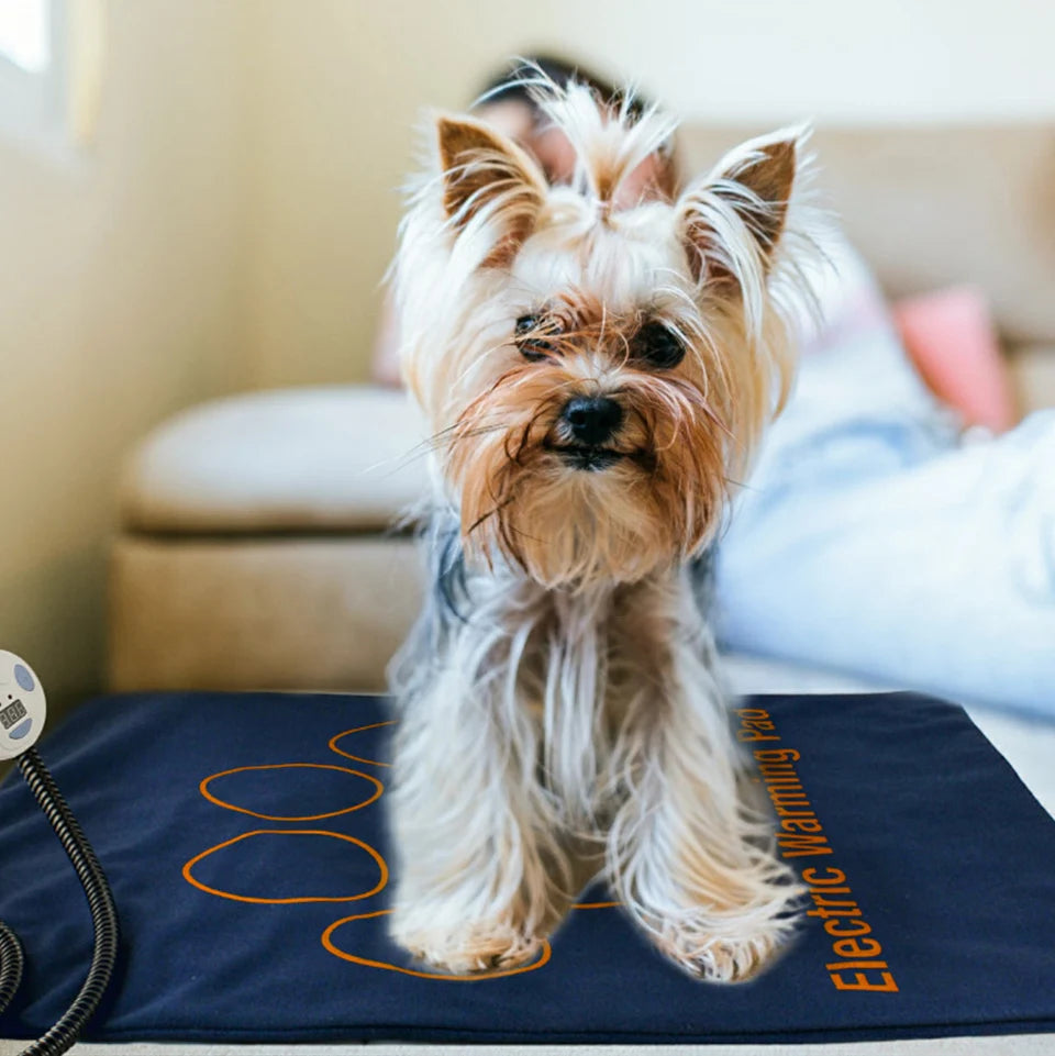 Waterproof Electric Pet Heating Pad – Adjustable Temperature Winter Warmer Blanket for Dogs & Cats