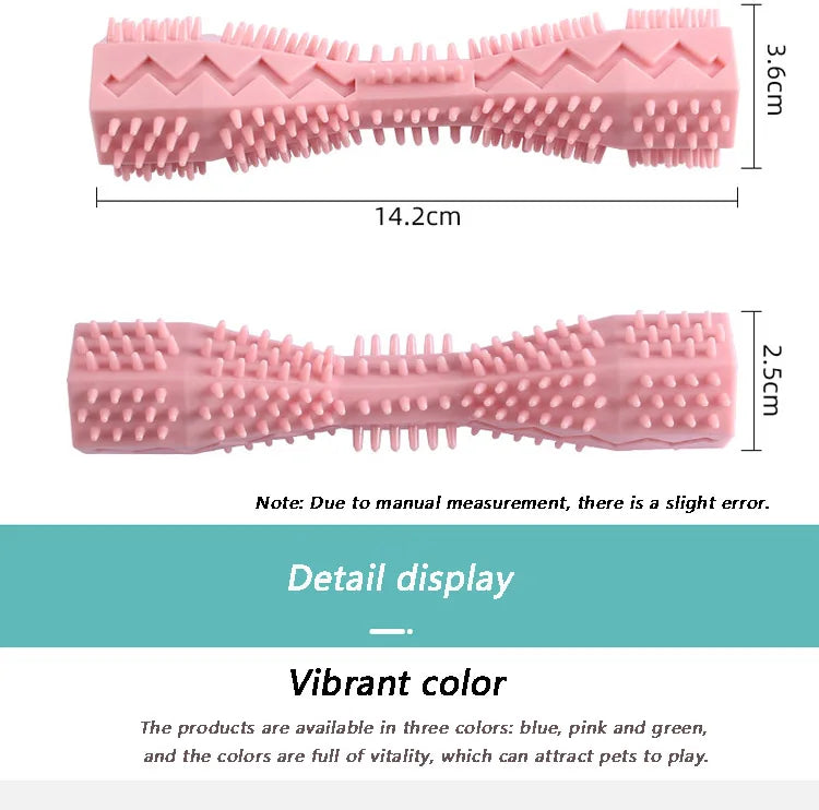 Dog Toothbrush Chew Toy 🐾 Durable Soft Rubber Stick for Teeth Cleaning