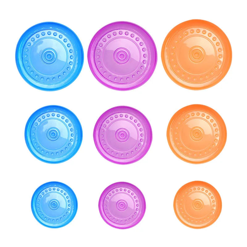 Funny Soft Rubber Dog Flying Disc – Bite-Resistant Saucer Toy for Small, Medium & Large Dogs – Agile Training & Outdoor Play