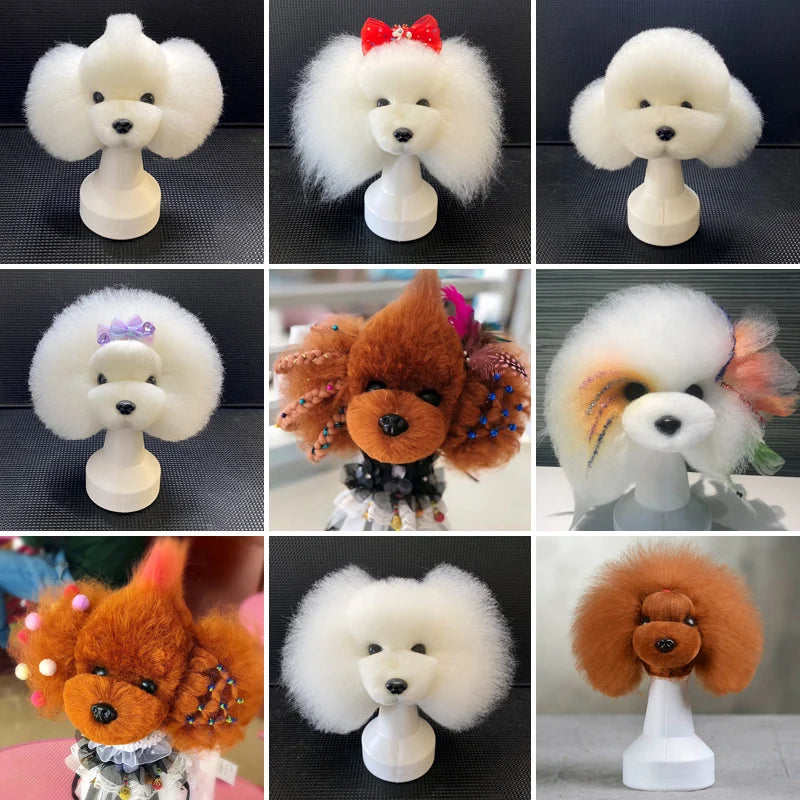 🐩 Pet Grooming Practice Model Dog – Full-Body Simulation Teddy with Realistic Synthetic Hair ✂️💇‍♀️