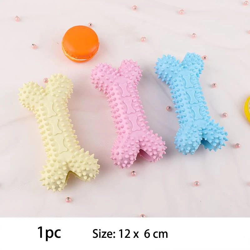 TPR Knot Chew Toy for Small Dogs – Bite-Resistant Molar & Training Toy