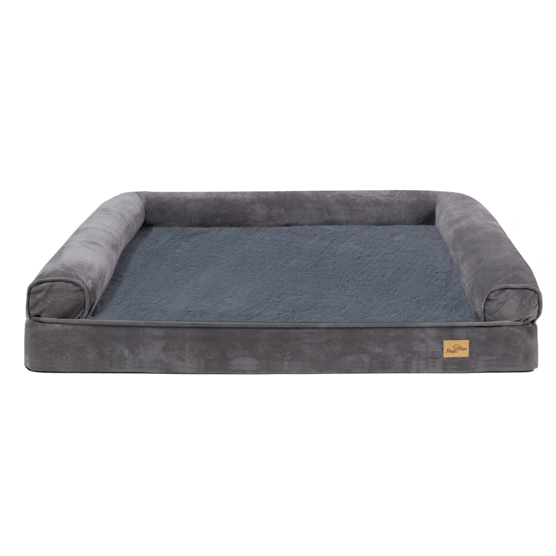 XXL Orthopedic Dog Bed with Bolster – Extra Large Cozy Pet Bed with Washable Cover for Large Breeds