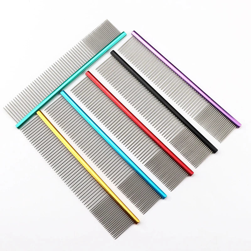 Light Aluminum Pet Grooming Comb – 6 Colors Available