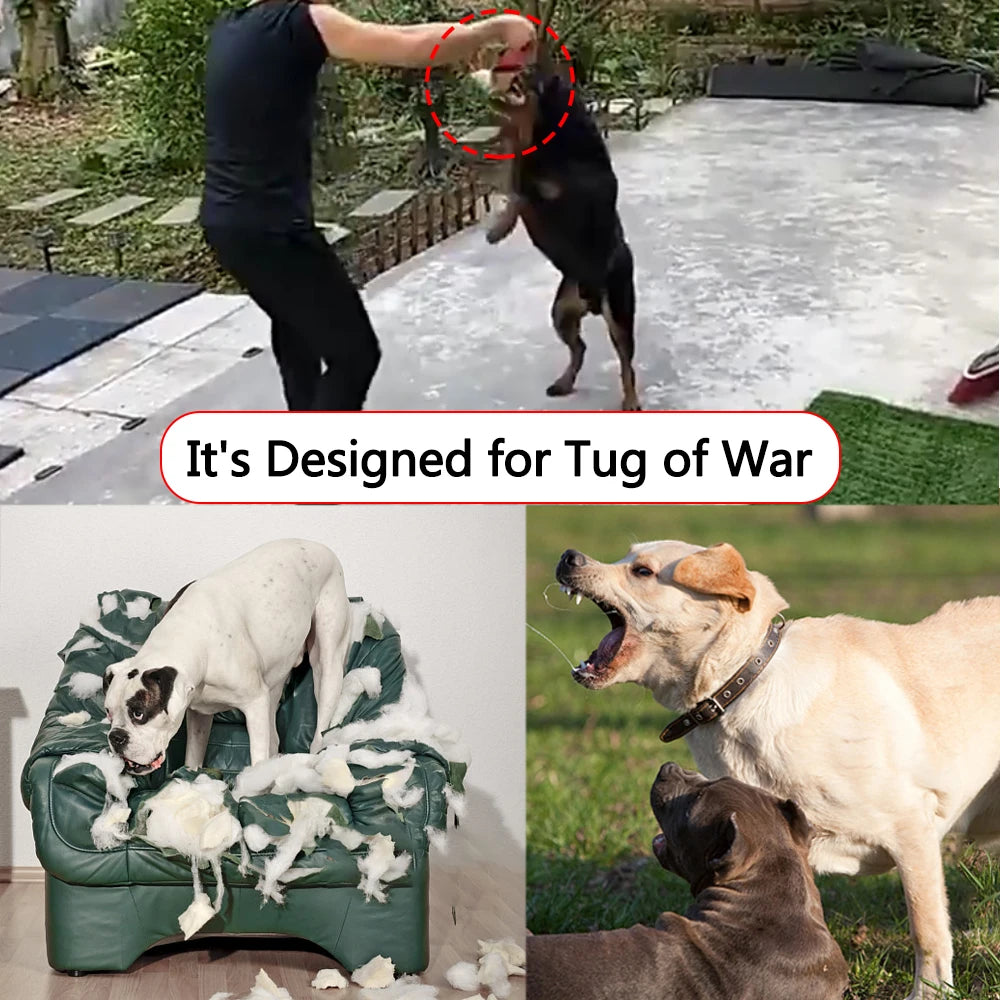Durable Dog Bite Training Tug Toy with Dual Rope Handles – Chew-Resistant Dog Bite Pillow for Obedience & Agility Training