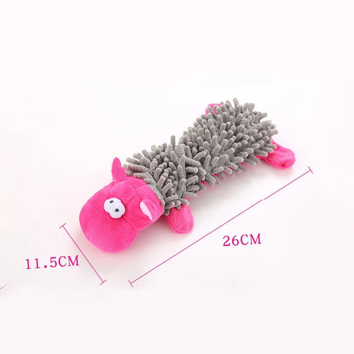Durable Plush Dog Toy with Squeaker – Animal Shape Chew Toy for Small Dogs, Puppies
