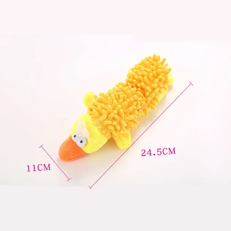 Durable Plush Dog Toy with Squeaker – Animal Shape Chew Toy for Small Dogs, Puppies