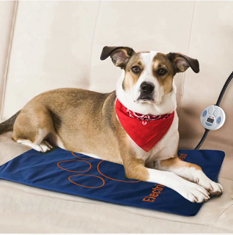 Waterproof Electric Pet Heating Pad – Adjustable Temperature Winter Warmer Blanket for Dogs & Cats