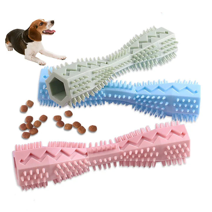 Dog Toothbrush Chew Toy 🐾 Durable Soft Rubber Stick for Teeth Cleaning