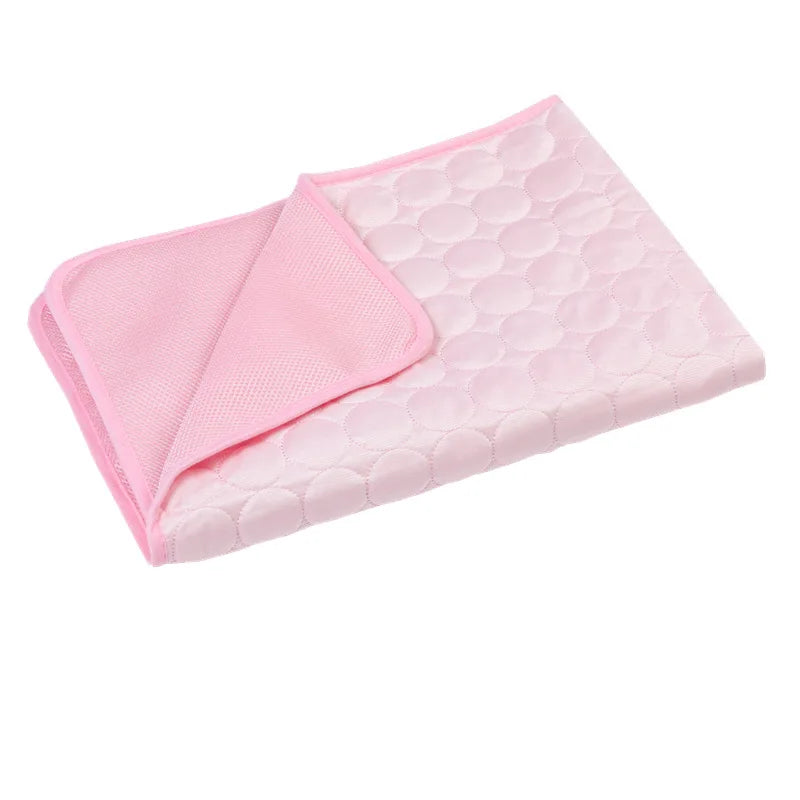 Cooling Dog Mat Summer Pad – Breathable, Washable Pet Blanket & Sofa Bed for Small, Medium, Large Dogs and Cats – Portable for Car Use