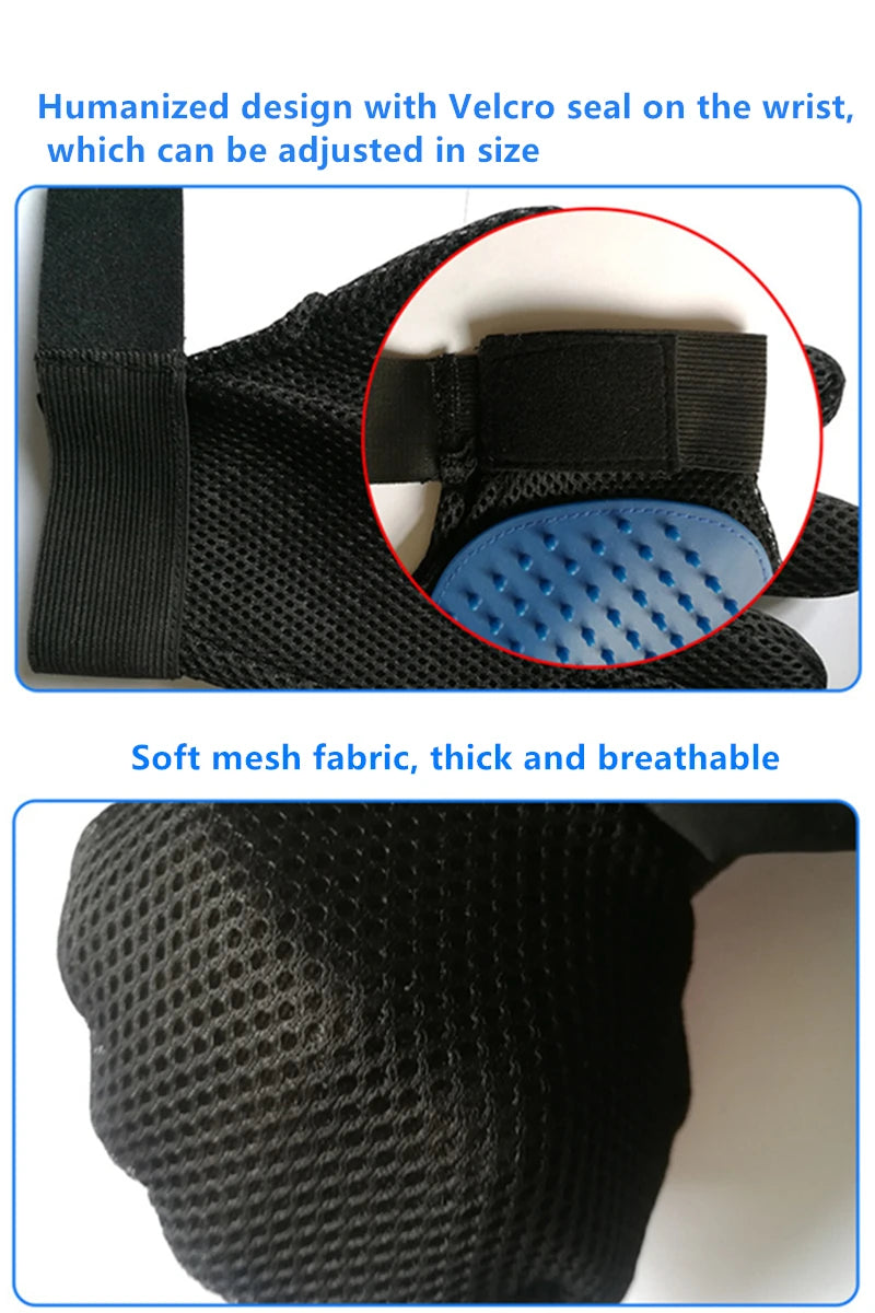 Pet Grooming Glove – Deshedding & Bath Brush Glove for Cats and Dogs