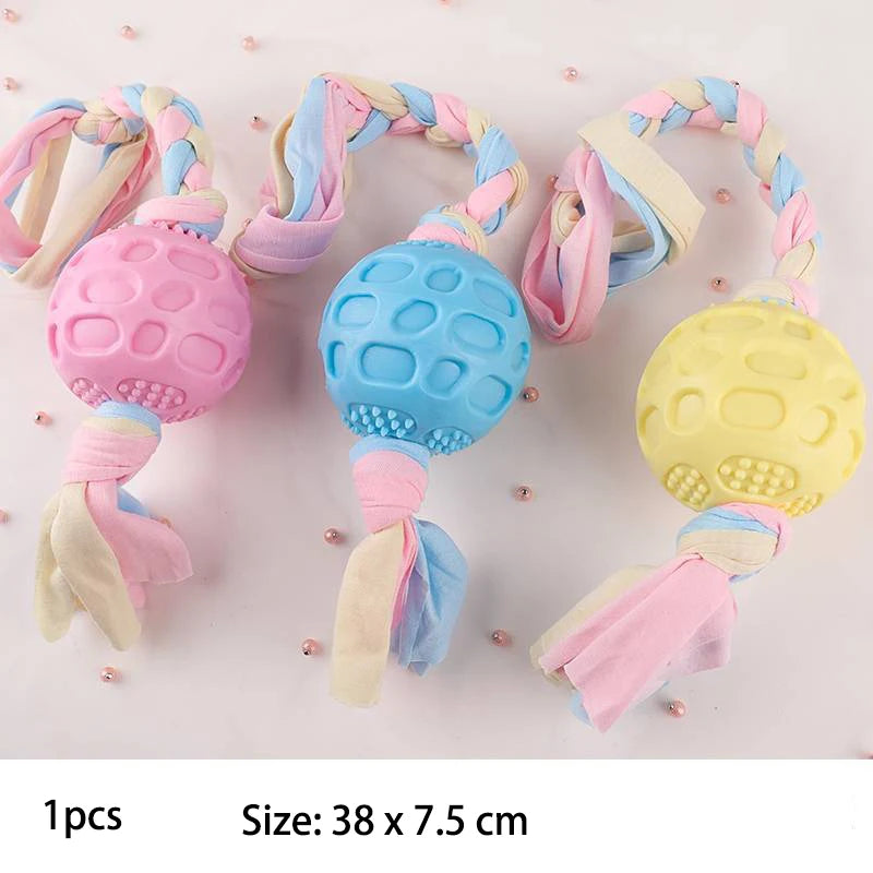 TPR Knot Chew Toy for Small Dogs – Bite-Resistant Molar & Training Toy