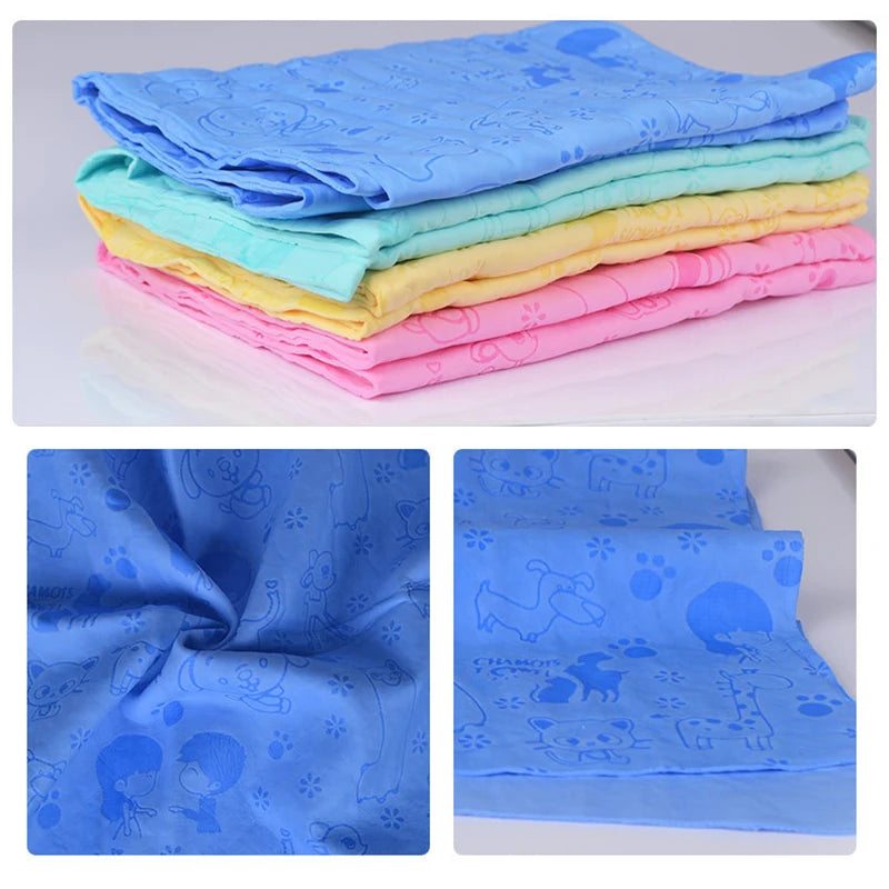 🛁 Super Absorbent Microfiber Pet Bath Towel – Quick-Drying Bathrobe for Dogs & Cats