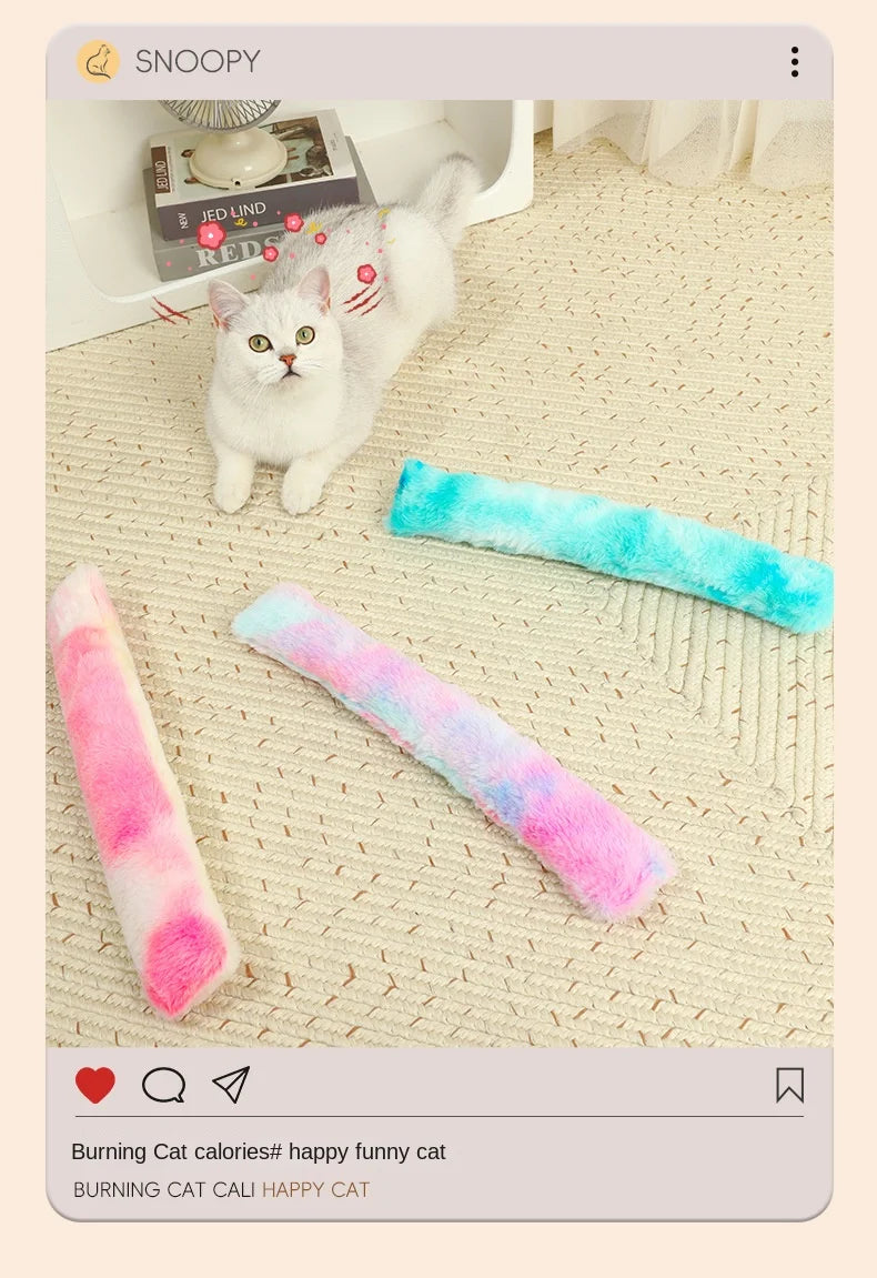Interactive Cat Kick Sticks – Plush Catnip Toy for Teeth Cleaning & Indoor Play