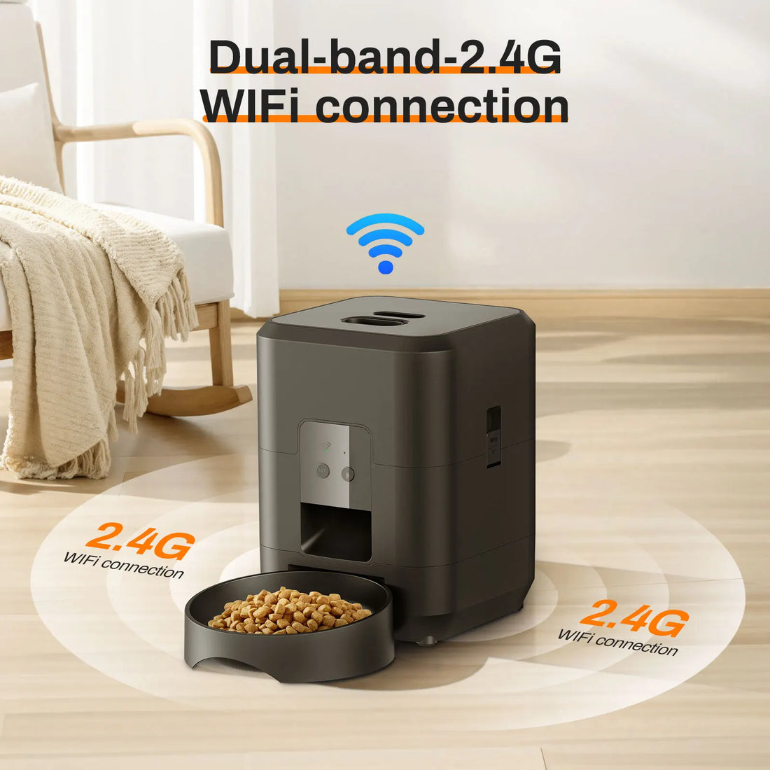 Smart Automatic Pet Feeder – Timed & Slow Feed for Cats & Dogs 🐾⏱️