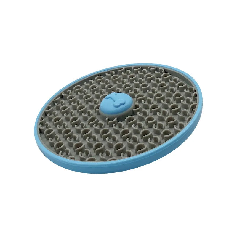 🐶 Dogs Slow Feeder Lick Mat – Suction Cup Hanging Pet Anxiety Relief Food Plate