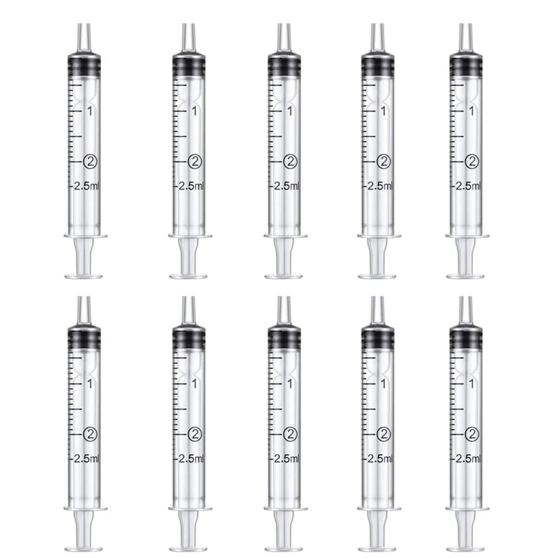 2-20Pcs Plastic Reusable Syringe (1ml-10ml) – Hydroponics, Measuring, Kitchen Tool