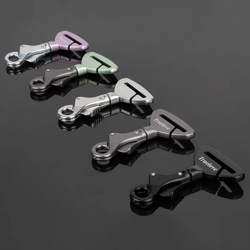 Truelove Pet Car Seat Belt Safety Buckle – TLM1993, Lightweight Aluminum Alloy for Collar or Harness, Portable Travel Restraint