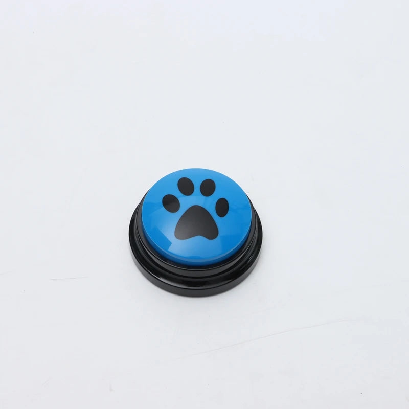 🎤 Pet Communication Button – Recordable Talking Training Toy with Cute Claw Print Design 🐾💡