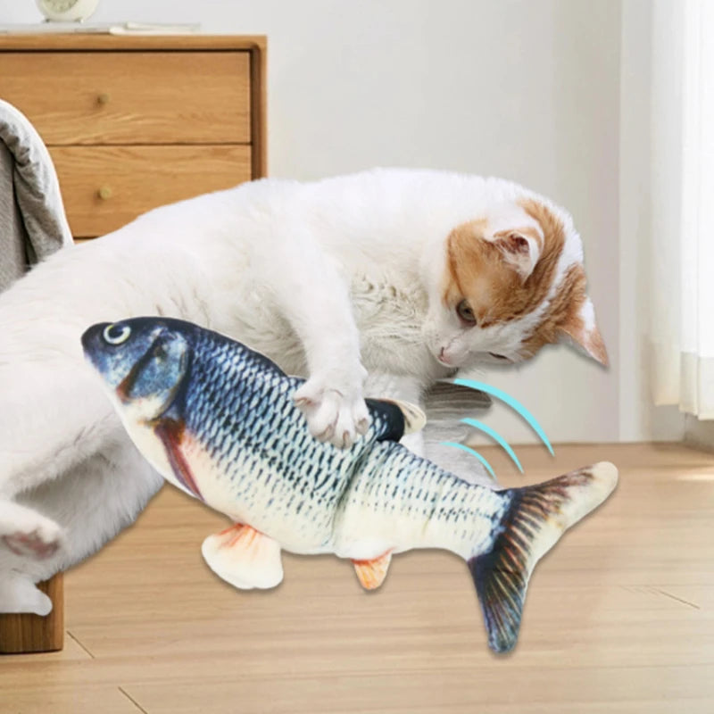 USB Floppy Fish Toy – Electric Chew Toy for Cats & Dogs