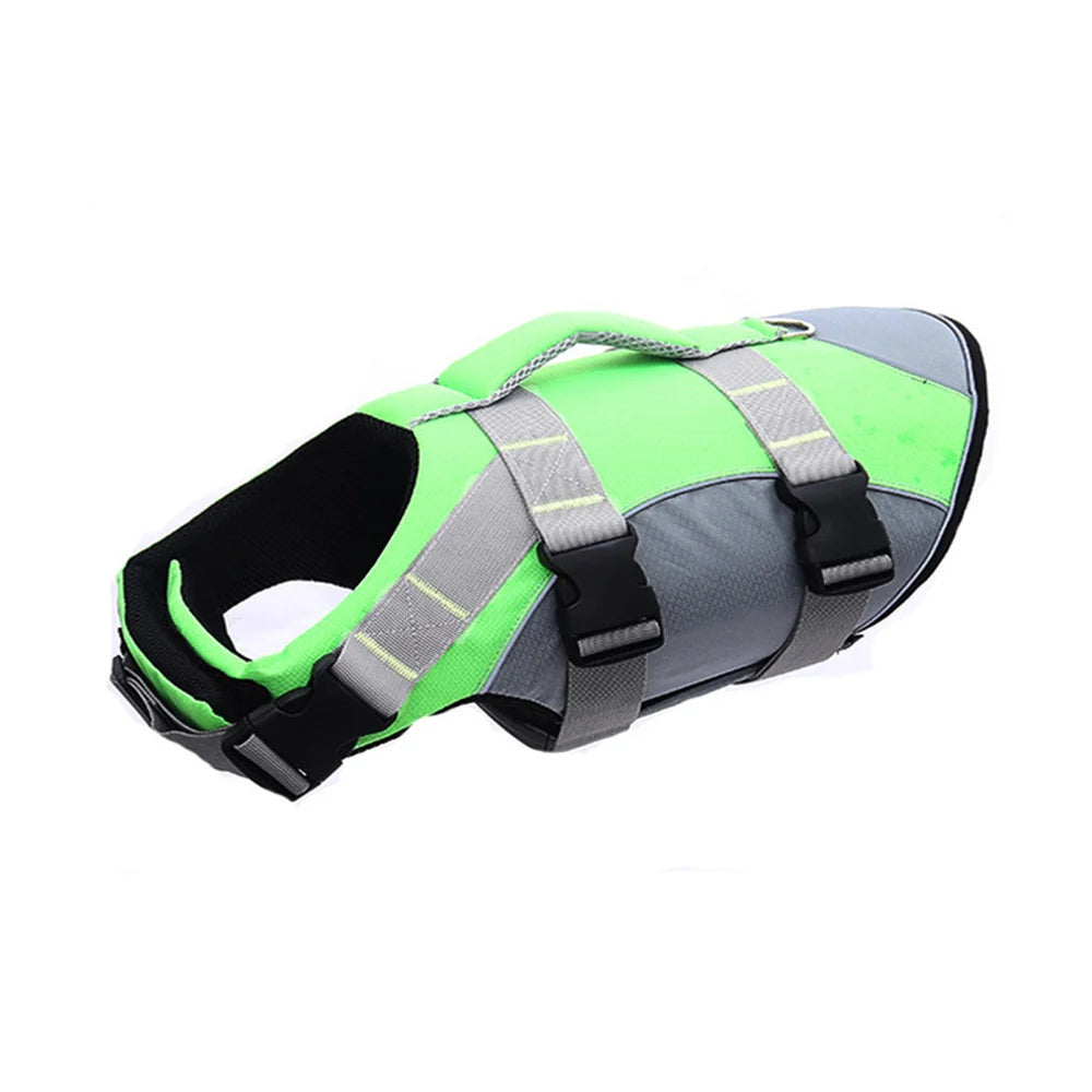 🐶 Dog Life Jacket with Handle & Pull Ring – Summer Safety Swimsuit for Small & Medium Dogs