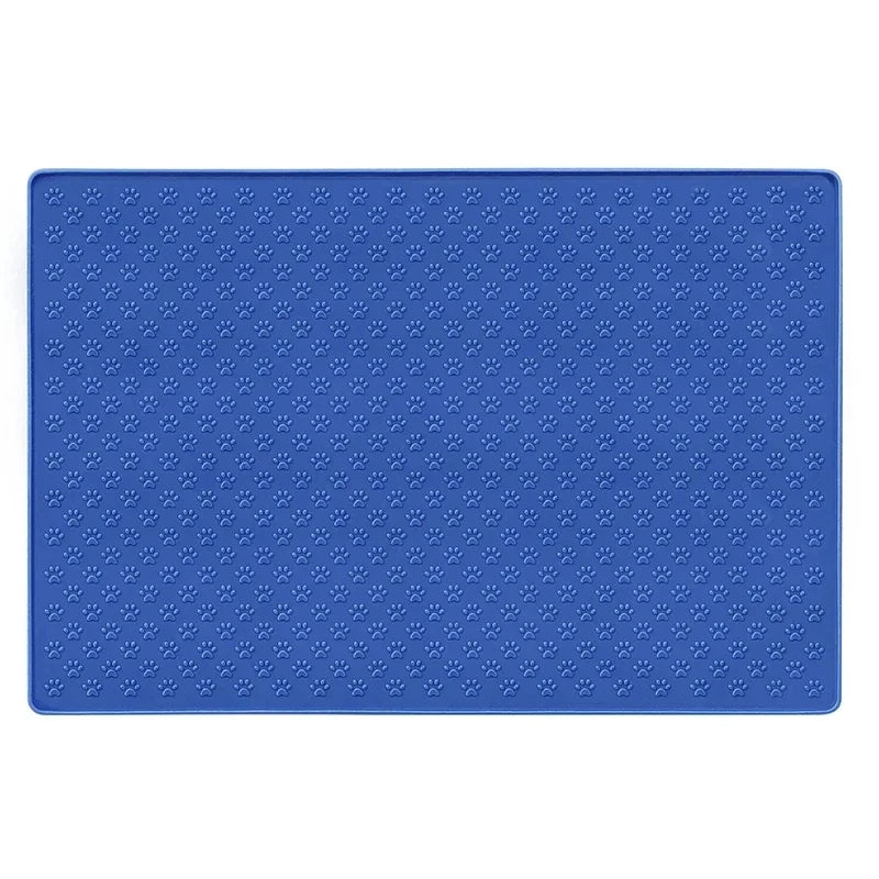 🐾 Silicone Waterproof Pet Feeding Mat – Non-Slip Food & Water Bowl Placemat for Cats & Dogs