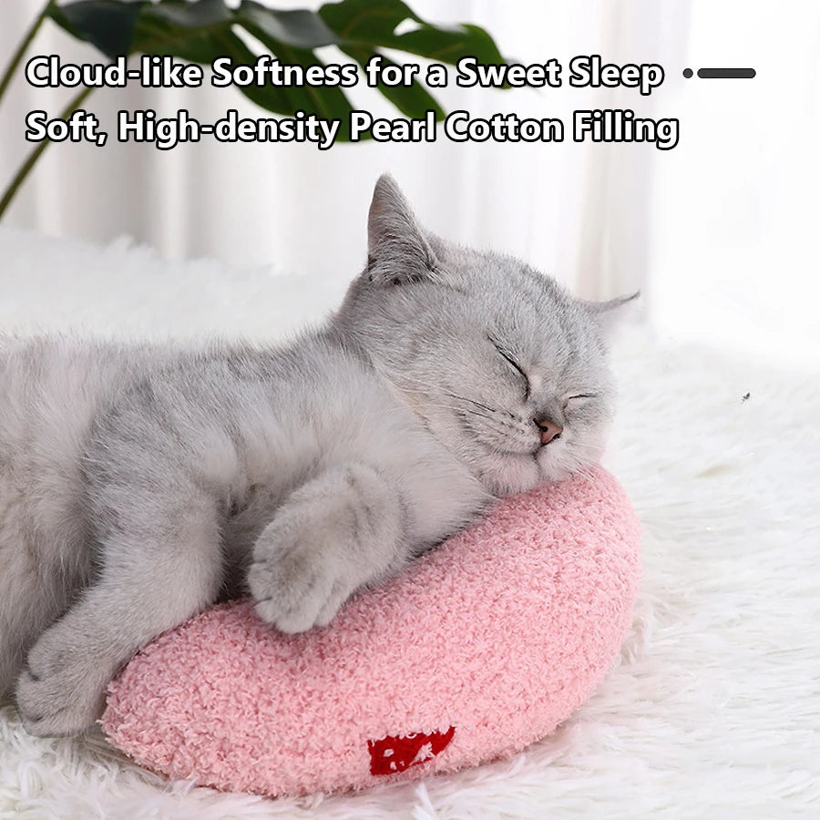 Little U-Shaped Pillow for Cats & Small Dogs – Fashion Neck Protector & Deep Sleep Headrest