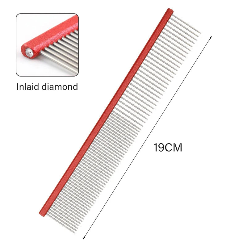 Light Aluminum Pet Grooming Comb – 6 Colors Available