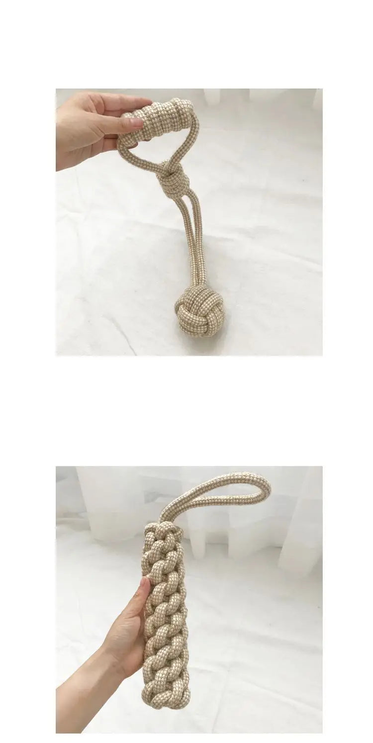 Knot Chew Toy – Teeth Cleaning & Interactive Play for Pets 🪢🐾