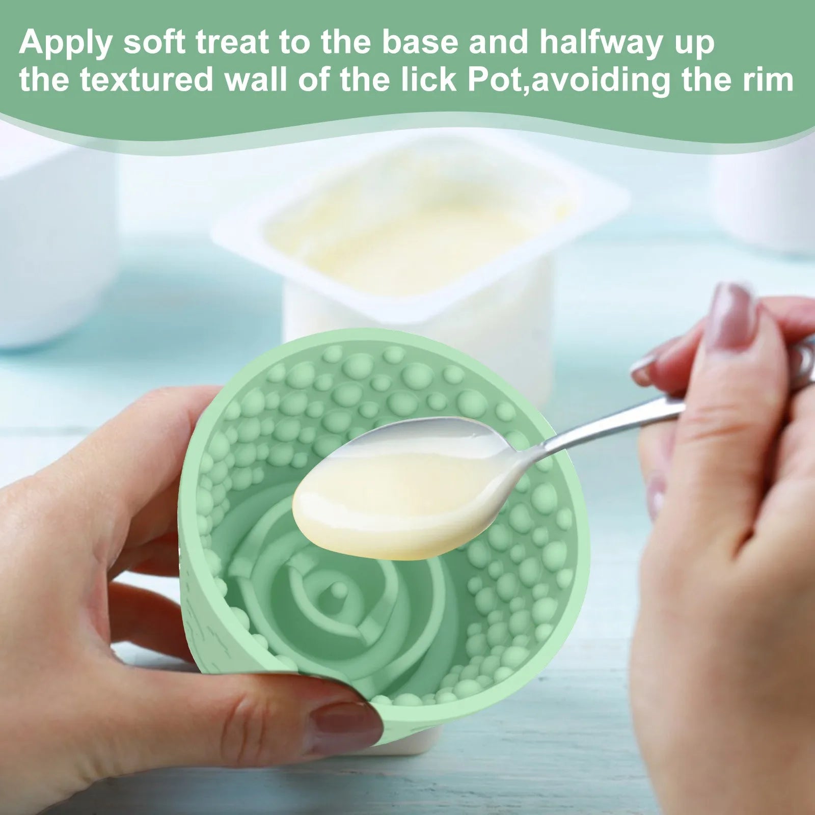 Dog Licking Mat Bowl – Anxiety Relief Slow Feeder Treat Dispenser, Freezer-Safe & Non-Slip Silicone Mat for Dogs