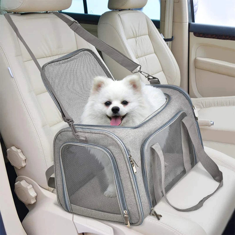 Portable Soft-Sided Pet Carrier Bag – Airline Approved Dog & Cat Travel Backpack for Outgoing Trips