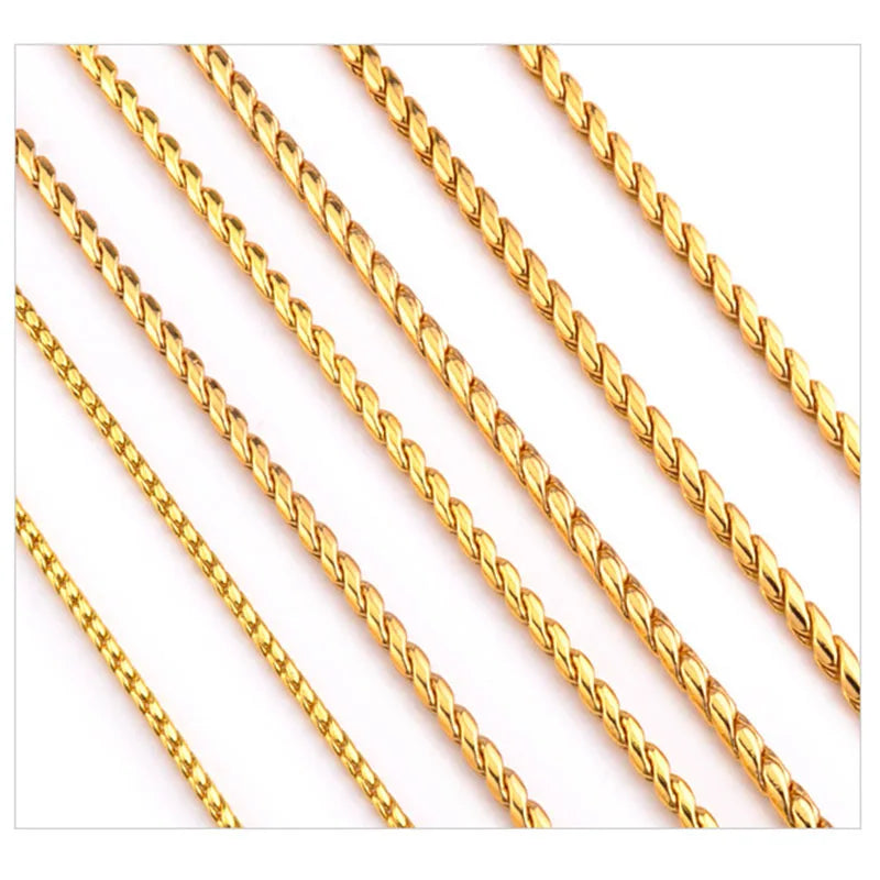 Gold Stainless Steel Snake Chain Dog Collar – Slip Metal Training Collar