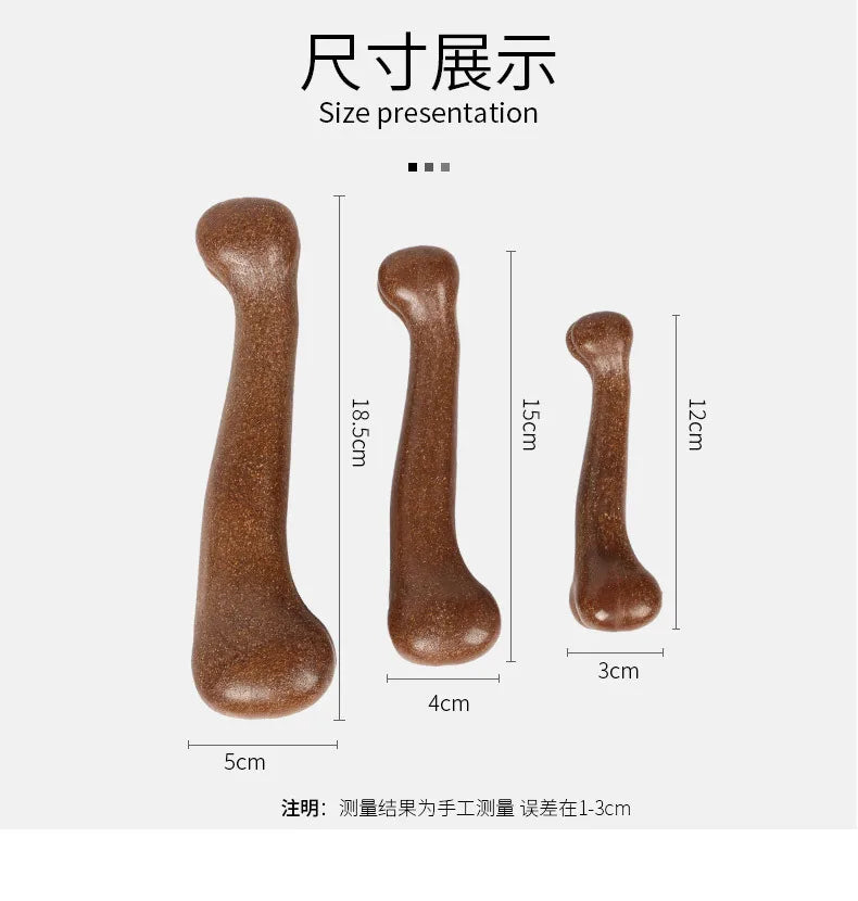 Nearly Indestructible Dog Bone Chew Toy – Natural Non-Toxic Anti-Bite Dental Toy for Small, Medium & Large Dogs