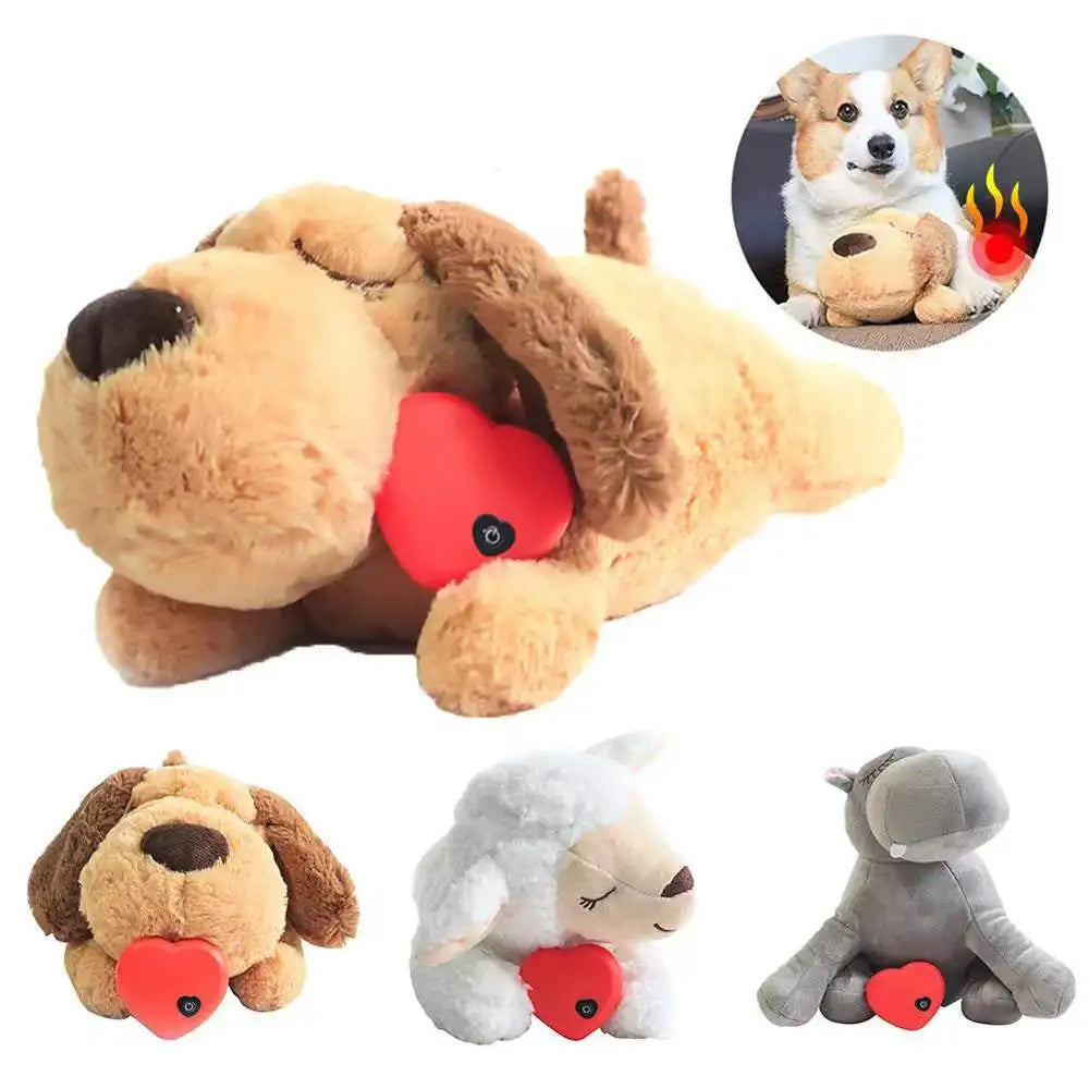 Heartbeat Dog Plush Toy – Calming Anxiety Relief Puppy Sleep Companion with Warmth & Stress Relief