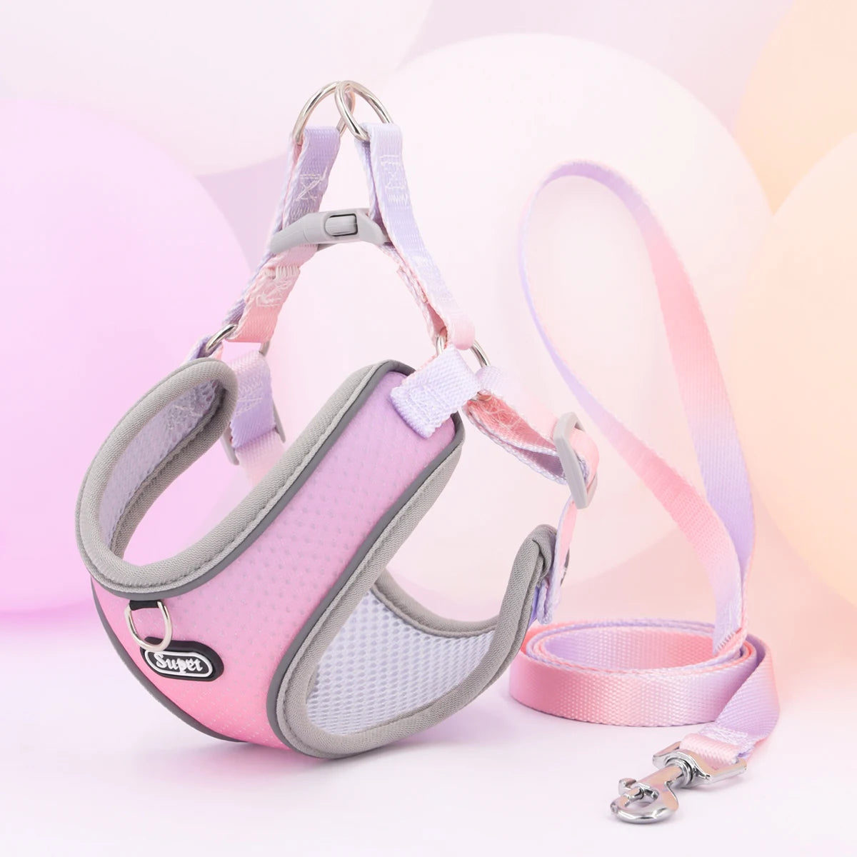 🐾 Supet Step-In Pet Harness – Adjustable, Reflective & Breathable for Dogs & Cats 🐶🐱