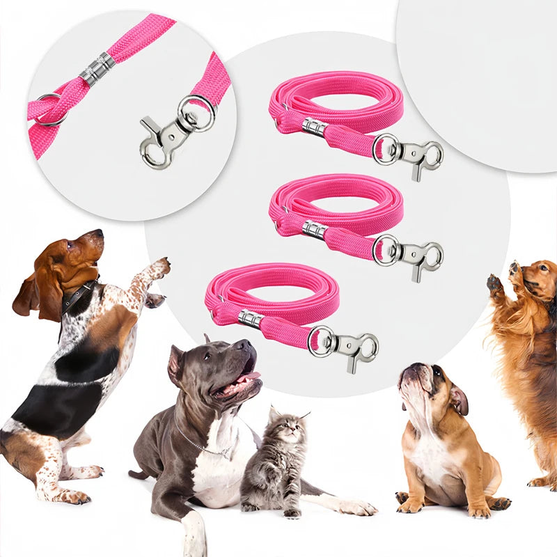 🐾 Pet Grooming Loop Leash with Lock Clip – Adjustable Restraint for Grooming Table Arm