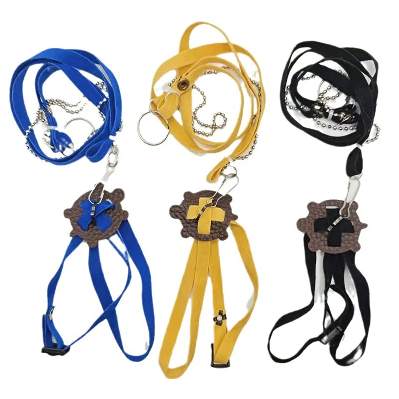 Adjustable Turtle Leash Harness – Outdoor Safety Traction Rope for Small Reptile Pets