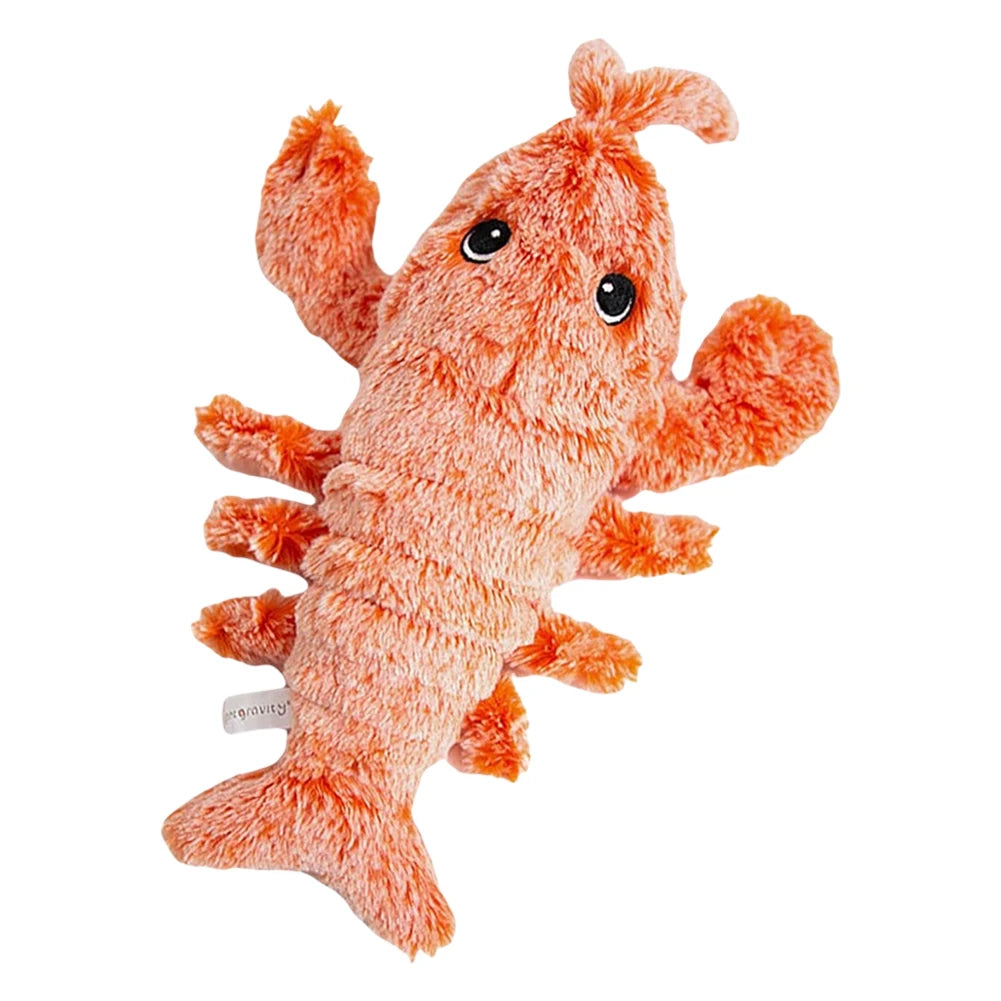 🦞 Floppy Lobster Interactive Dog Toy – Plush Squeaky Chew Toy for Medium Dogs