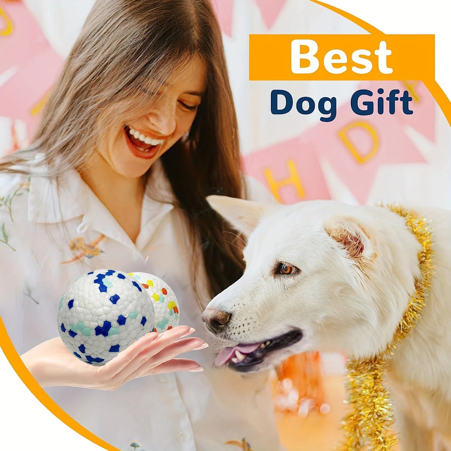 Durable Chew Ball for Dogs – Interactive Teeth-Cleaning Toy