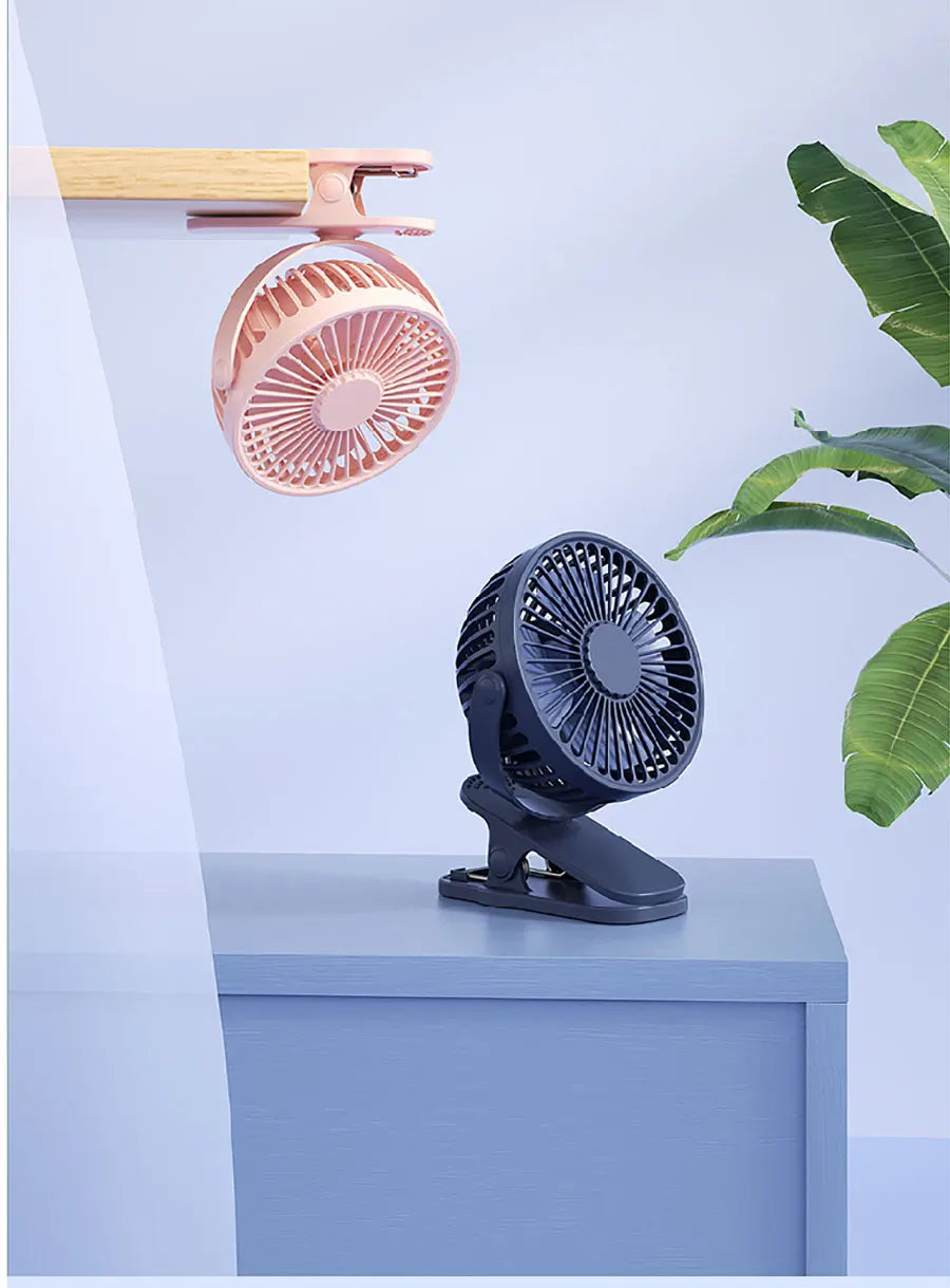 🌀 Xiaomi USB Handheld Clip Fan – Portable Rechargeable Mini Fan for Students & Travel